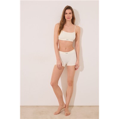 Culotte canalé seamless blanco