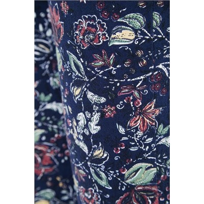 Pantalon skinny tobillero flores