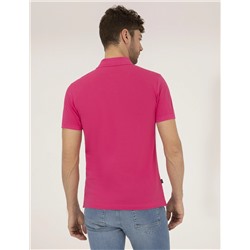 Pembe Slim Fit Polo Yaka Basic Tişört