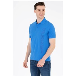 Erkek Saks Polo Yaka Tişört