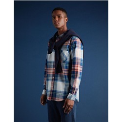 Pocket Plaid Shirt, Men, Multicolour