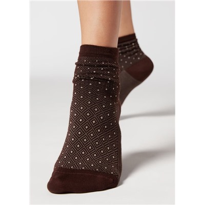 Kurze gemusterte Socken