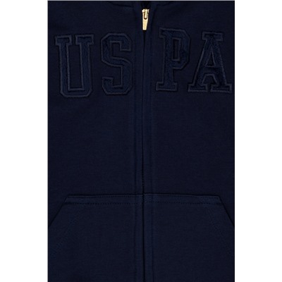 Çocuk Lacivert Basic Kapüşonlu Sweatshirt