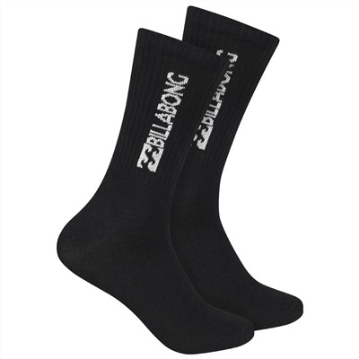 Billabong Unisex Crew Tennis Socken 3 Paar schwarz BG-02 CREW