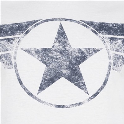 Captain America MARVEL Logo Herren T-Shirt FAMTS956WHT