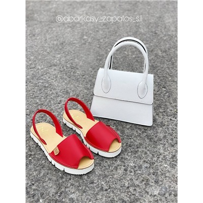 AB.Zapatos · 3202 rojo+AB.Z PELLE JOLI (390) blanco