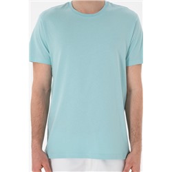 Erkek Regular Fit Bisiklet Yaka Aqua Basic Tişört