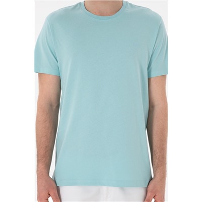 Erkek Regular Fit Bisiklet Yaka Aqua Basic Tişört