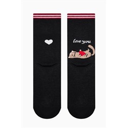 Penti, Cat Love Siyah 2li Soket Çorap - Loves Paris Koleksiyonu