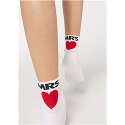 Kurze Sportsocken mit Detail hinten