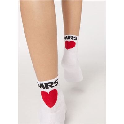 Kurze Sportsocken mit Detail hinten