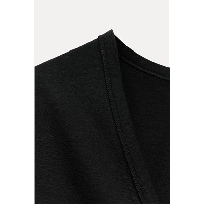 LINEN AND COTTON BLEND T-SHIRT