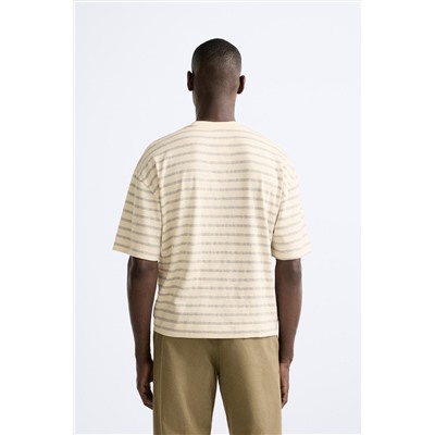 CAMISETA BOXY FIT RAYAS