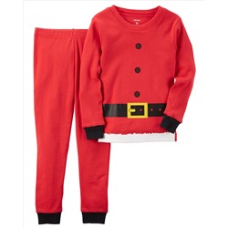 2-Piece Snug Fit Cotton Christmas PJs