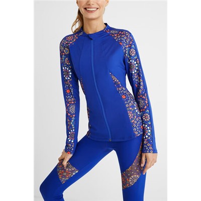 Chaqueta bloques estampados