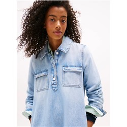 Tommy Jeans Long-Sleeve Denim Shirtdress
