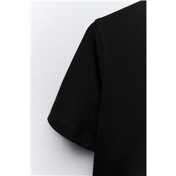 CROPPED STRETCH T-SHIRT