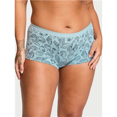 Seamless Lace-Trim Boyshort Panty