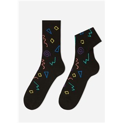 Kurze Sportsocken mit 90's-Motiv für Herren