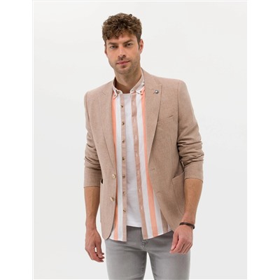 Turuncu Ekstra Slim Fit Spor Ceket