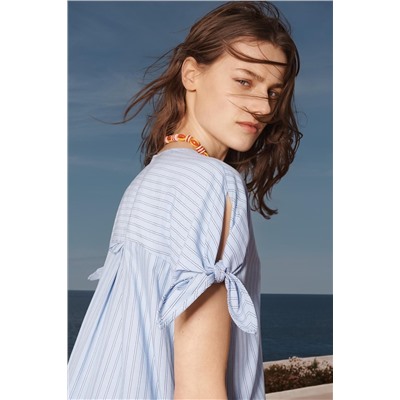 LIMITED EDITION STRIPED ASYMMETRIC DRESS