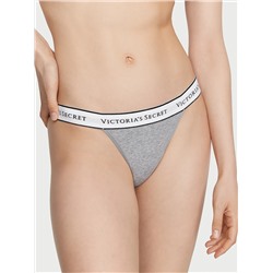 Logo Cotton Tanga Panty