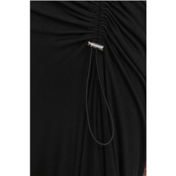ASYMMETRIC FIT & FLARE MIDI DRESS