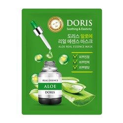 DORIS ALOE REAL ESSENCE MASK Тканевая маска для лица с экстрактом алоэ 25мл
