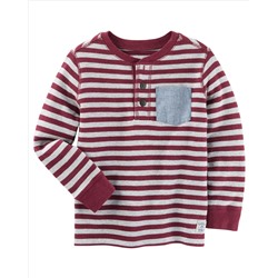 Striped Thermal Henley