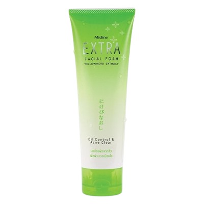 Mistine Extra Facial Foam Willow Herb Extract Oil Control&Acne Clear 85 ml