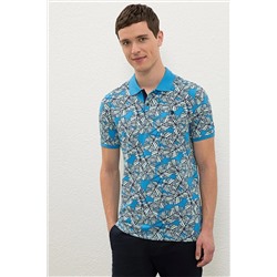 U.S. Polo Assn. Mavi Erkek T-Shirt G081SZ011.000.1270269