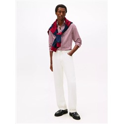 Slim Fit Stretch Gingham Oxford Shirt