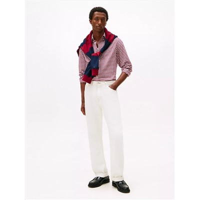 Slim Fit Stretch Gingham Oxford Shirt