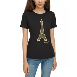 KARL LAGERFELD PARIS Women's Eiffel Tower T-Shirt