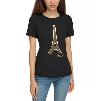 KARL LAGERFELD PARIS Women's Eiffel Tower T-Shirt