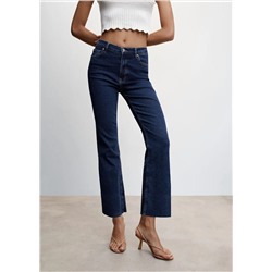 Jeans flare crop -  Mujer | MANGO OUTLET España