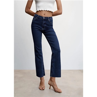 Jeans flare crop -  Mujer | MANGO OUTLET España