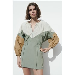 VESTIDO NYLON COMBINADO