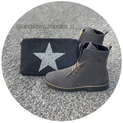 AB.Z. 27001/2 GRIS — С ДВОЙНЫМИ ШНУРКАМИ+GLITTER ESTRELLA