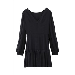 Vestido de talle bajo Negro