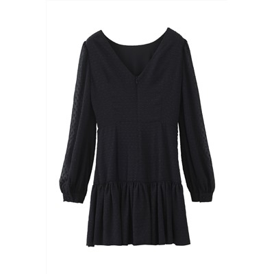 Vestido de talle bajo Negro