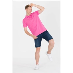 Erkek Pembe Basic Polo Yaka Tişört