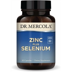 Dr. Mercola Комплекс Цинка и Селена для поддержки иммунитета, мозга и дыхательной системы - 30 капсул