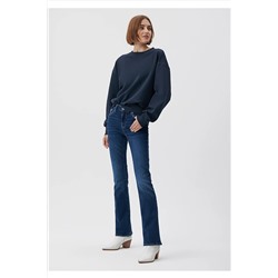 MaviMolly Casual Zımparalı Koyu Jean Pantolon 1013683047