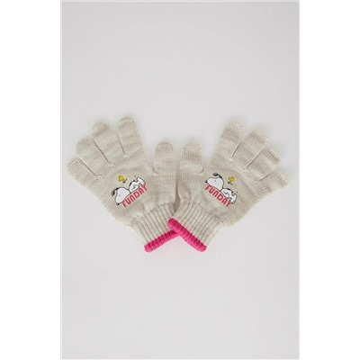 Defacto Kız Çocuk Snoopy Triko Eldiven Y0956A622WN