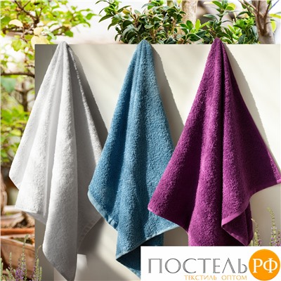 (1094) Набор из 2 полотенец однотон без бордюра Eleganta (Venera) 360 г/м2, 70х130 см (1094 бордовый)