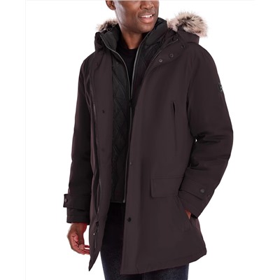 MICHAEL Michael Kors Michael Kors Men's Hooded Bib Snorkel Parka, Created for Macy's