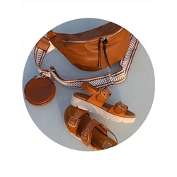 Комбо Босоножки от испанского производителья S58802 Cuero + PELLE- PAOLO Bags 397 Brown
