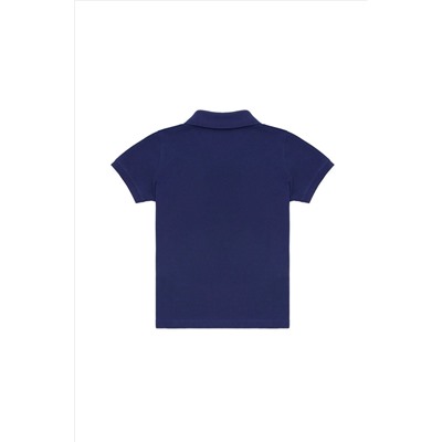 Erkek Çocuk Lacivert Basic Polo Yaka Tişört