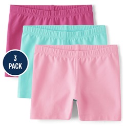 Girls Cartwheel Shorts 3-Pack - Pink